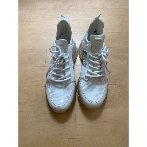 Steve Madden "Vance" white platform Sneaker rhinestone Womens lace up - Picture 2 of 9